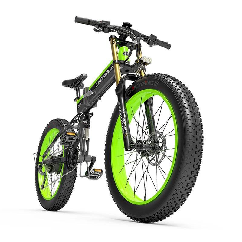 Lankeleisi XT750 Plus 1000W 26" Fat Bike Dual Crown Fork Foldable E-Moutain Bike 17.5Ah 25 Mph 75 Miles - Buybestgear UK