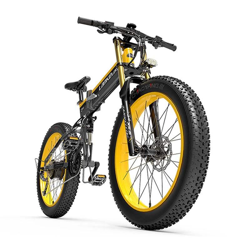Lankeleisi XT750 Plus 1000W 26" Fat Bike Dual Crown Fork Foldable E-Moutain Bike 17.5Ah 25 Mph 75 Miles - Buybestgear UK