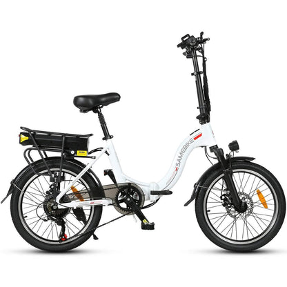 Samebike JG20 350W 20" Step-through Electric Bike Foldable City E-bike 10Ah 15.5 Mph 50 Miles - Buybestgear UK