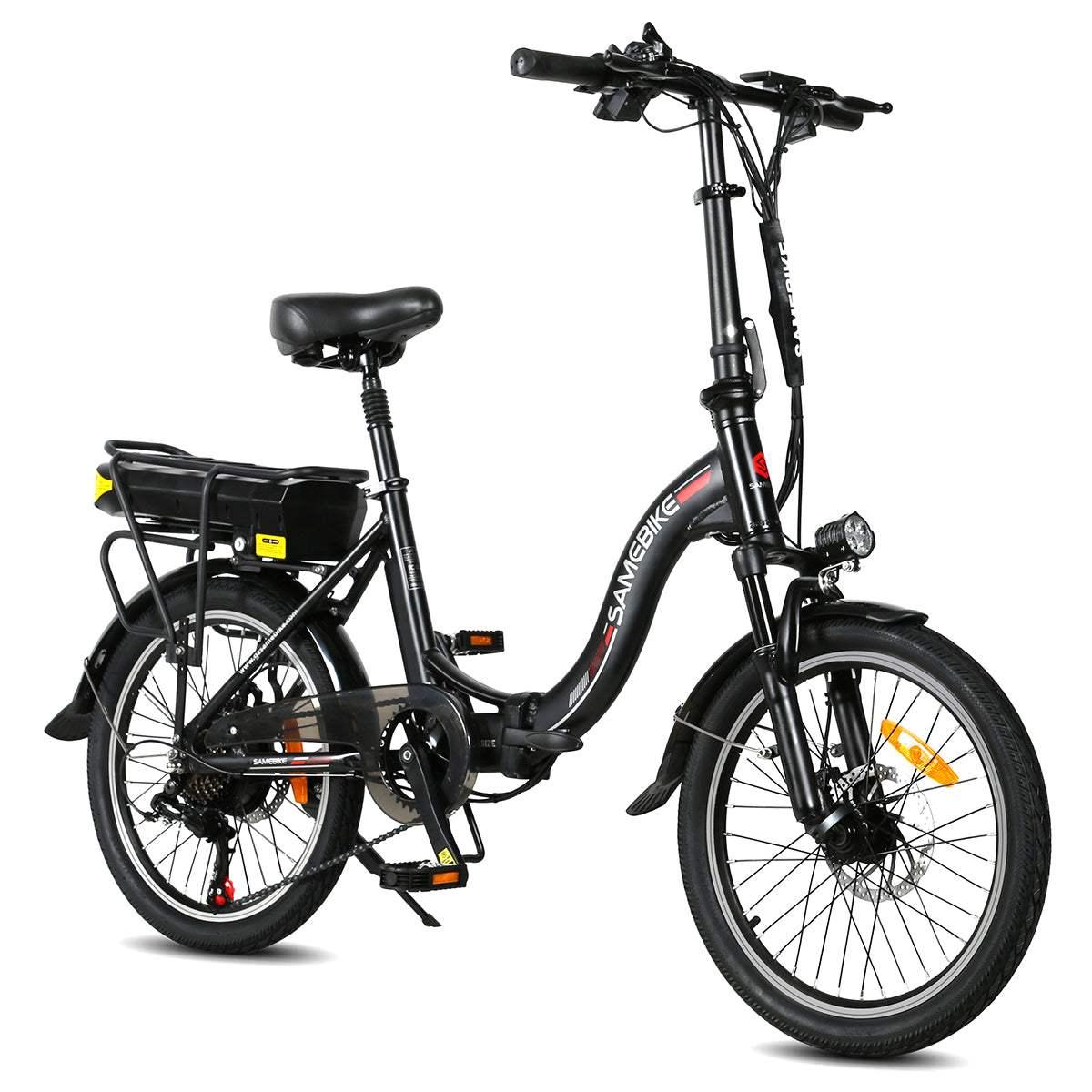 Samebike JG20 350W 20" Step-through Electric Bike Foldable City E-bike 10Ah 15.5 Mph 50 Miles - Buybestgear UK