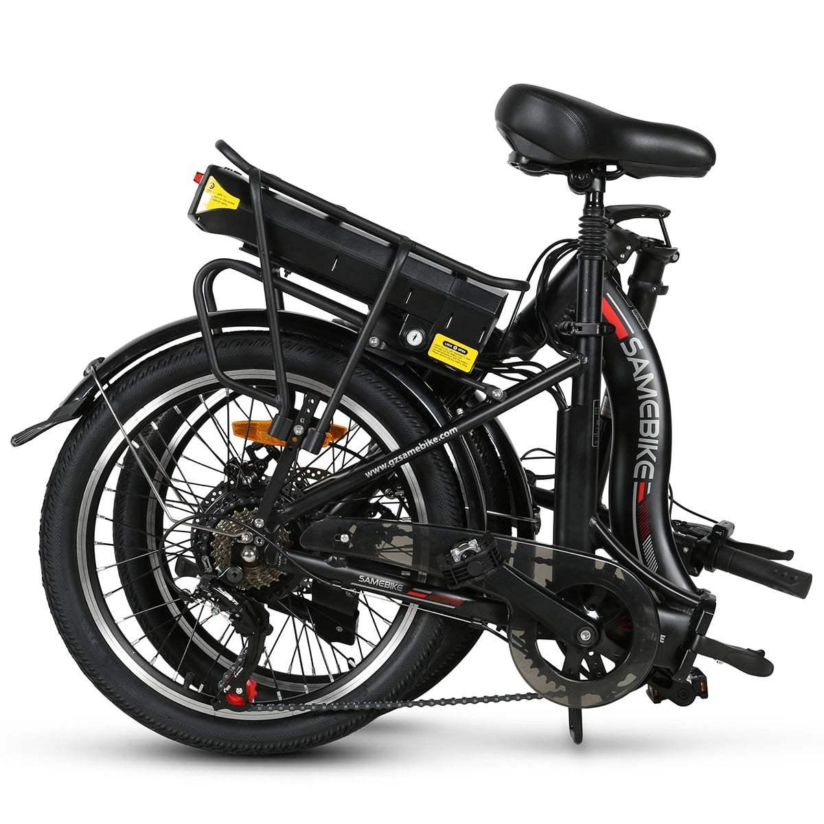 Samebike JG20 350W 20" Step-through Electric Bike Foldable City E-bike 10Ah 15.5 Mph 50 Miles - Buybestgear UK