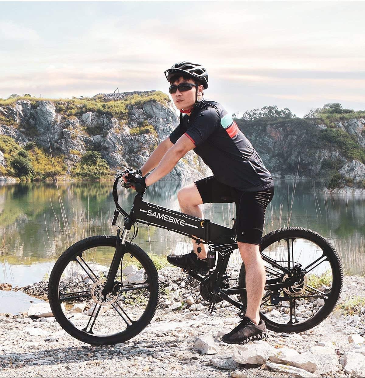 Samebike LO26-II 500W 26" Foldable Electric Mountain Bike 10Ah 15.5 Mph 43 Miles - Buybestgear UK