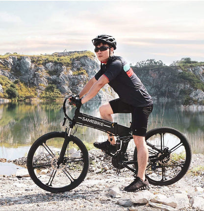 Samebike LO26-II 500W 26" Foldable Electric Mountain Bike 10Ah 15.5 Mph 43 Miles - Buybestgear UK