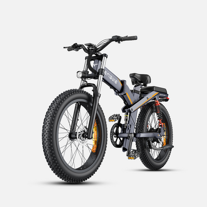 Engwe X24 1000W 24” Fat Bike Foldable  E-Mountain Bike Dual Batteries 29.2Ah EMTB